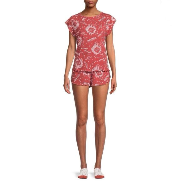 New Women’s Harry Potter Pajama Set 3pc Size Small - Picture 1 of 6